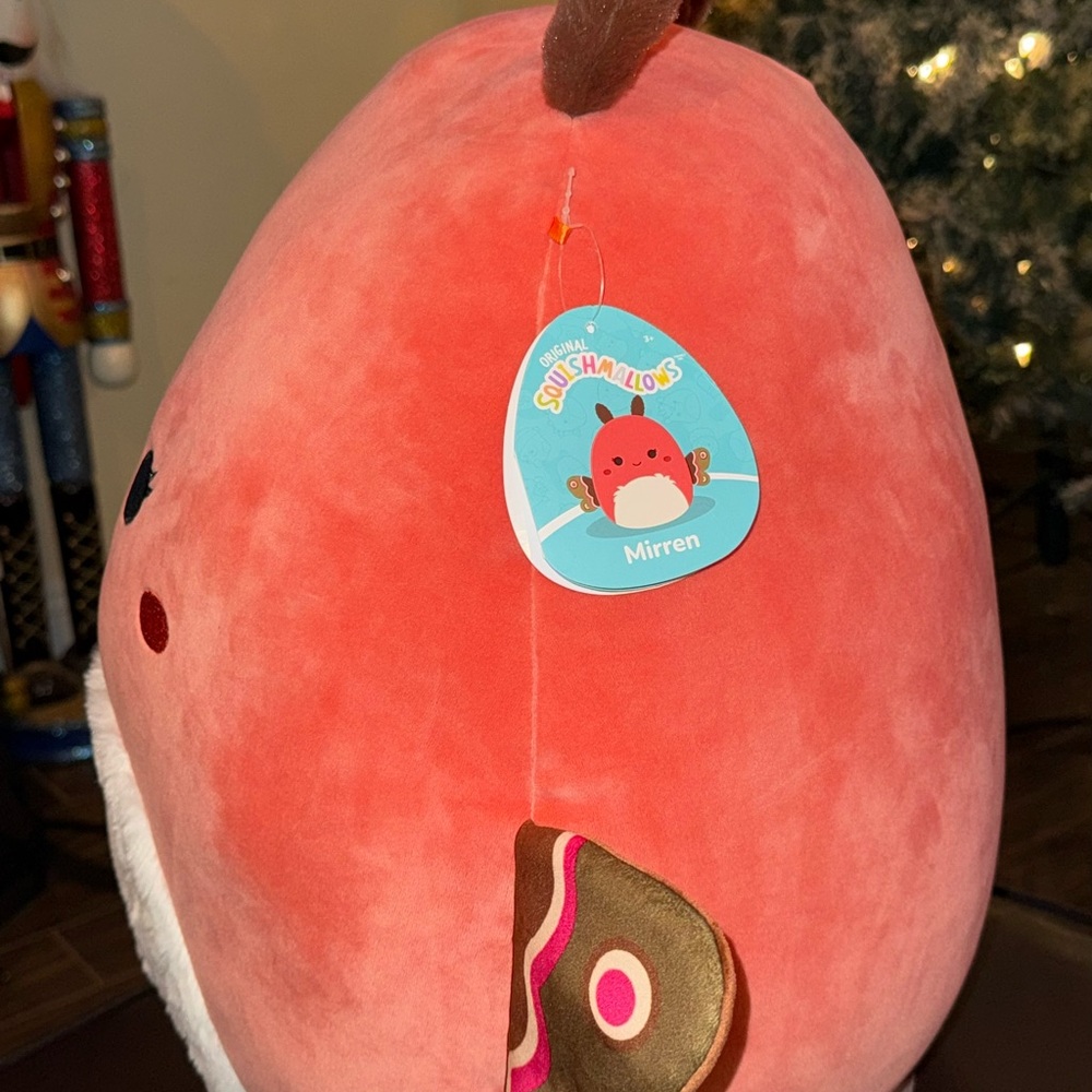 Kellytoy Squishmallows Mirren The Red Moth Large Plush 16" Rare Collectible NWT - Picture 3 of 14